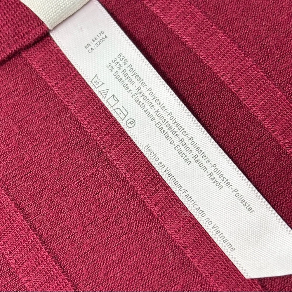 FREE PEOPLE INTIMATELY WINE RED LONG‎ SLEEVE BESIDE ME RIBBED THONG BODYSUIT S